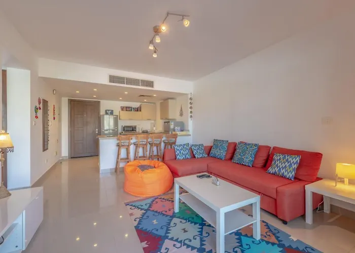 Cozy 2-Bedroom Apartment In G-Cribs, El Gouna. Terrace & Pool